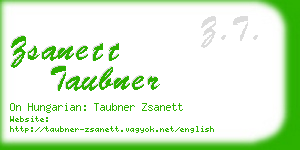 zsanett taubner business card